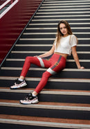 Highwaisted Leggings (10-16 UK Size) - Santa Girl