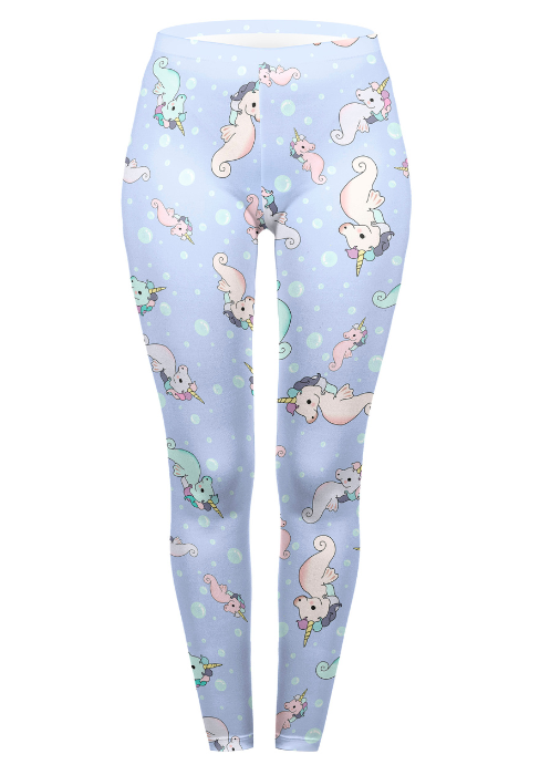 Regular Leggings (8-12 UK Size) - Curlycorn - Kukubird-UK