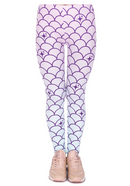 Regular Leggings (8-12 UK Size) - Mermaid Tail - Kukubird-UK