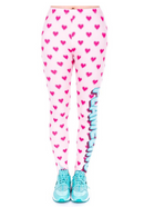 Regular Leggings (8-12 UK Size) - Flamezing Hearts - Kukubird-UK