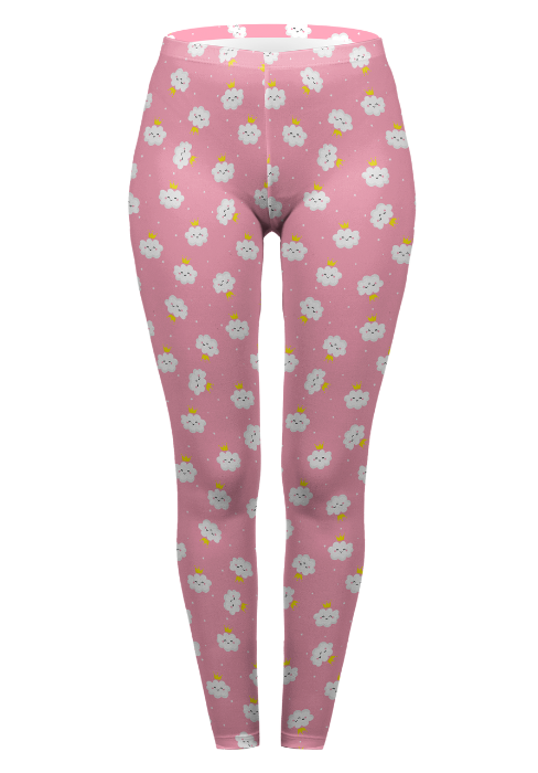 Regular Leggings (8-12 UK Size) - Princess Cloud - Kukubird-UK