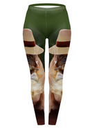 Regular Leggings (8-12 UK Size) - Smoking Gangster - Kukubird-UK