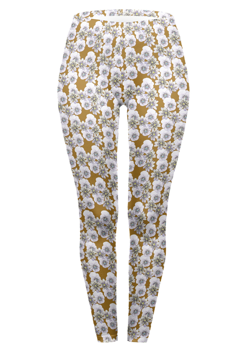 Regular Leggings (8-12 UK Size) - Pansies