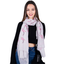 Scarf - Flamingo Grey - Kukubird-UK
