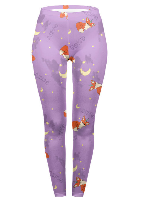 Regular Leggings (8-12 UK Size) - Foxicorn - Kukubird-UK