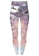 Highwaisted Leggings (10-16 UK Size) - Santas Flight