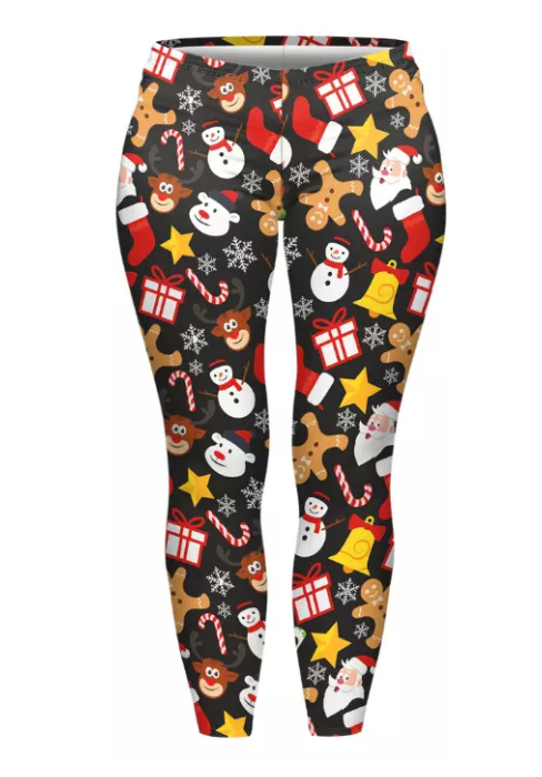 Curve Leggings (14-18 UK Size) - Christmas Things