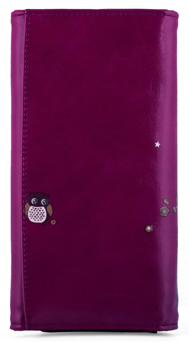 Kukubird Large Purse 2 owl's love - Purple - Kukubird_UK