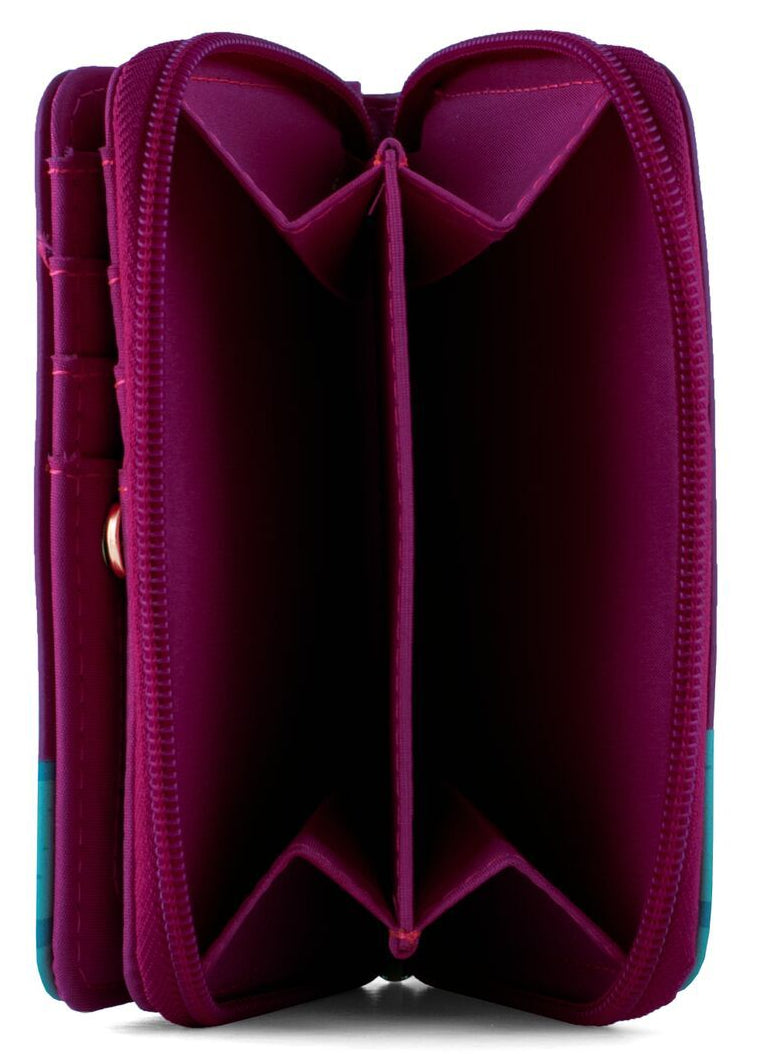 Kukubird Medium Purse 2 owl's love - Purple - Kukubird_UK