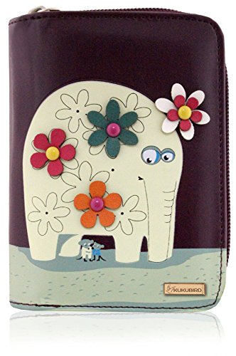 Kukubird Medium Purse Elephant And Mouse Purse - Purple - Kukubird_UK