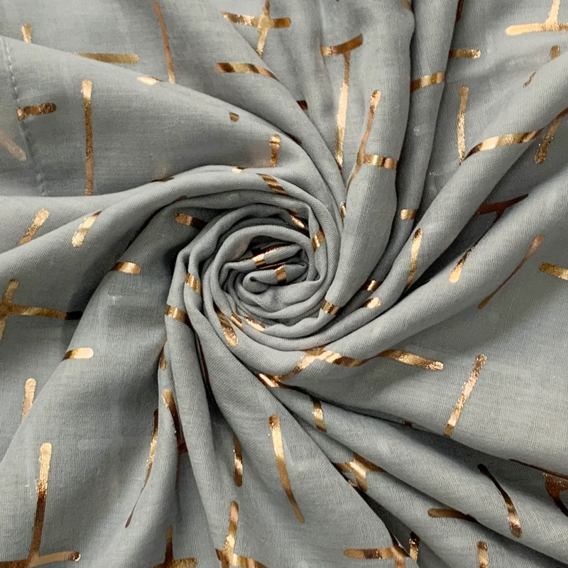 Dash Rose Gold Foiled Scarf