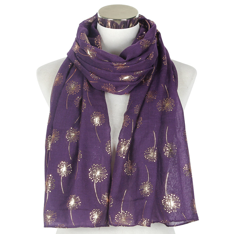 Dandelions Golden Foiled Scarf