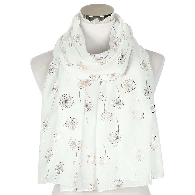 Dandelions Golden Foiled Scarf