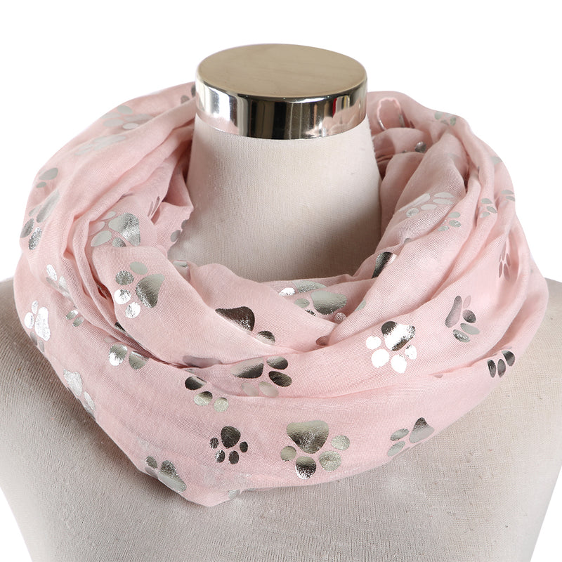 Paw's Silver Foiled Scarf