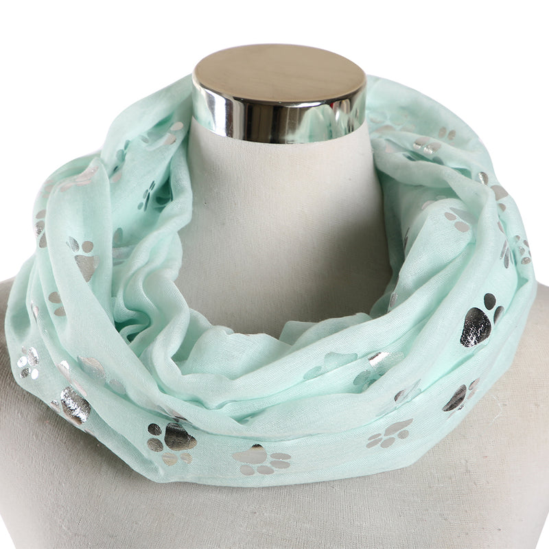 Paw's Silver Foiled Scarf