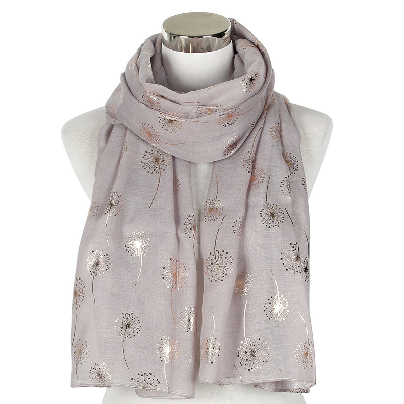 Dandelions Golden Foiled Scarf