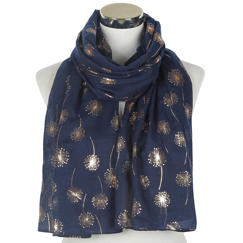 Dandelions Golden Foiled Scarf