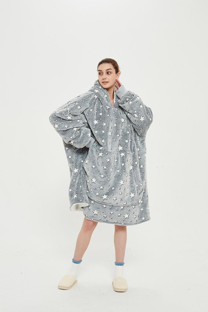 Blanket Sweatshirt - Grey Stars Blanket