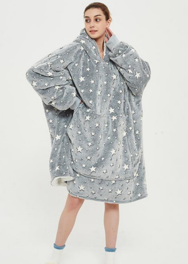 Blanket Sweatshirt - Grey Stars Blanket