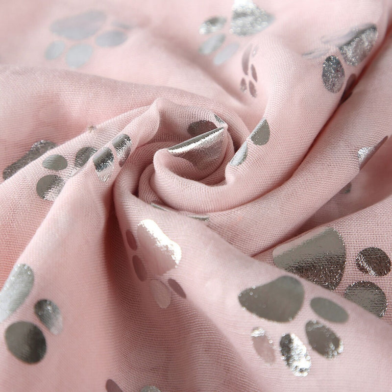 Paw's Silver Foiled Scarf