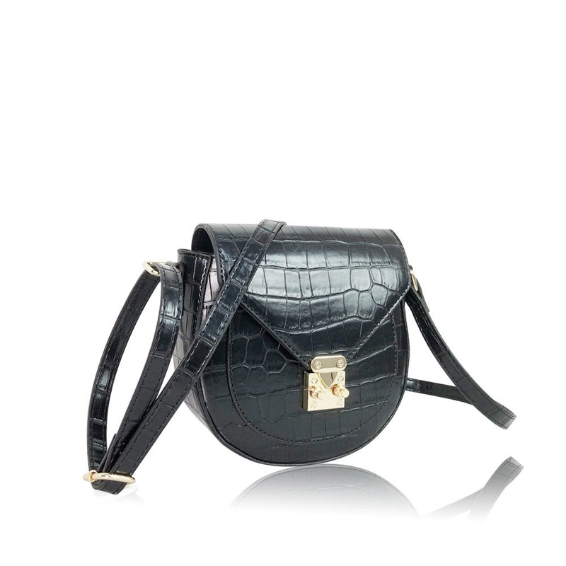 Mini Croc Crossbody Bag
