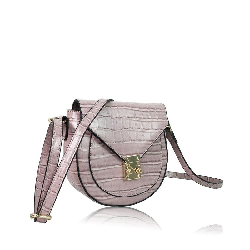 Mini Croc Crossbody Bag