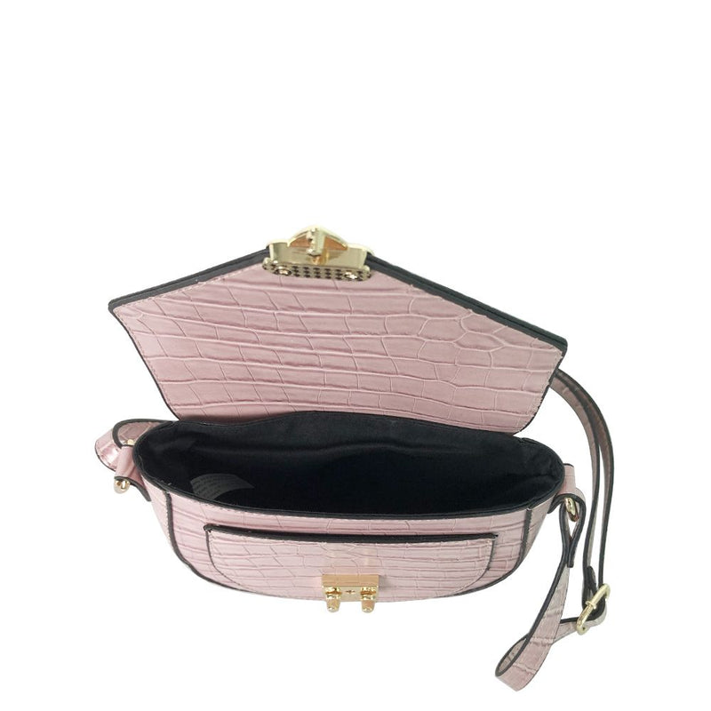Mini Croc Crossbody Bag