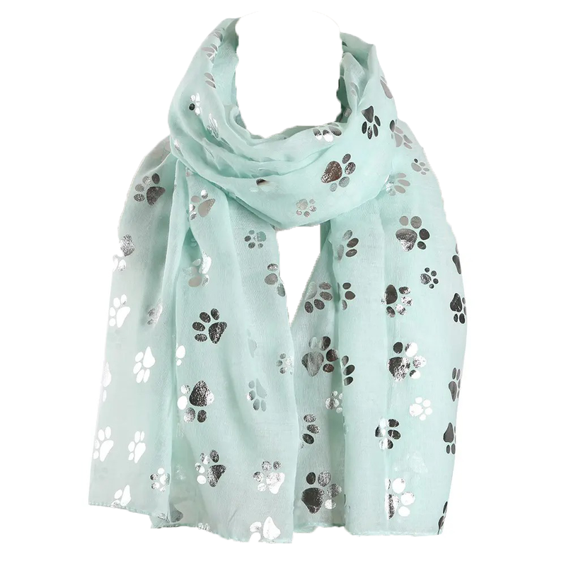 Paw's Silver Foiled Scarf