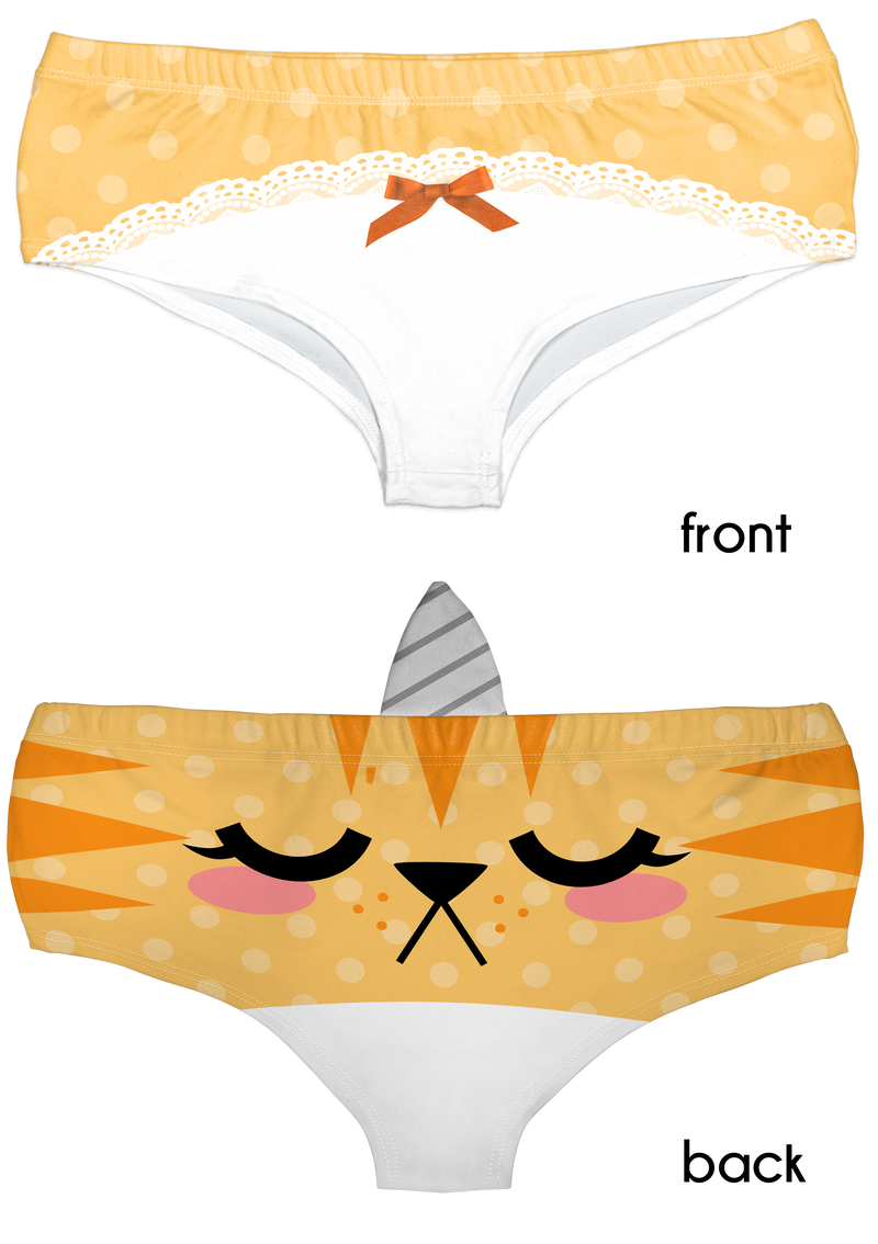 Horn Pantie - Polkadot Kitticorn (6-10 UK Size) - Kukubird_UK