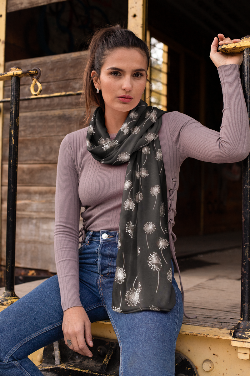 Dandelions Golden Foiled Scarf